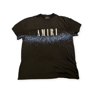 Mike Amiri Mens Black Galaxy Shirt Sz. L
